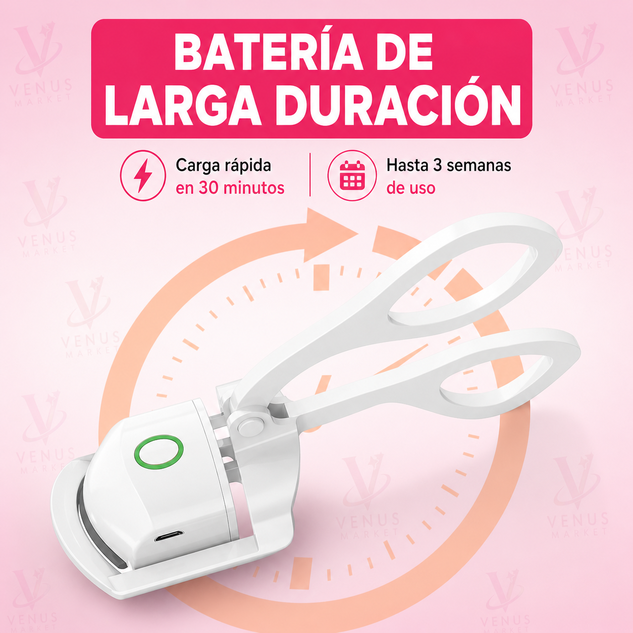 Rizador de Pestañas Eléctrico - Efecto Lifting en Segundos