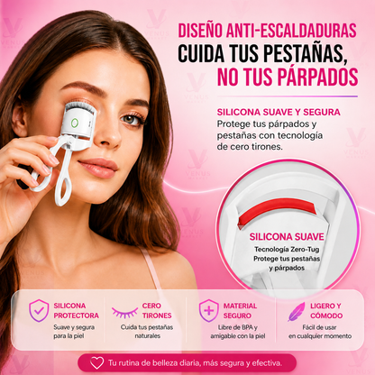 Rizador de Pestañas Eléctrico - Efecto Lifting en Segundos