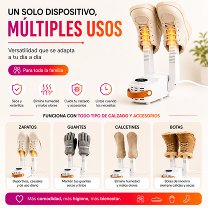 WarmStep 360™ - Secador y Esterilizador de Zapatos