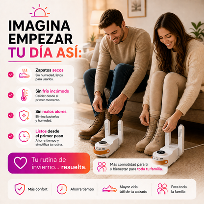 WarmStep 360™ - Secador y Esterilizador de Zapatos